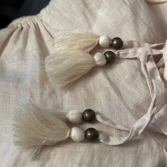 Spell & The Gypsy Mae Linen Tie Top - Size Small - Picture 3 of 8